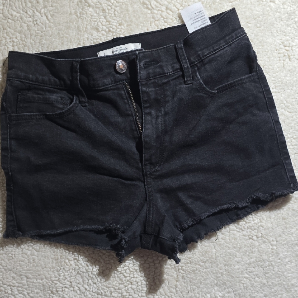 Abercrombie & Fitch Black Jean Shorts